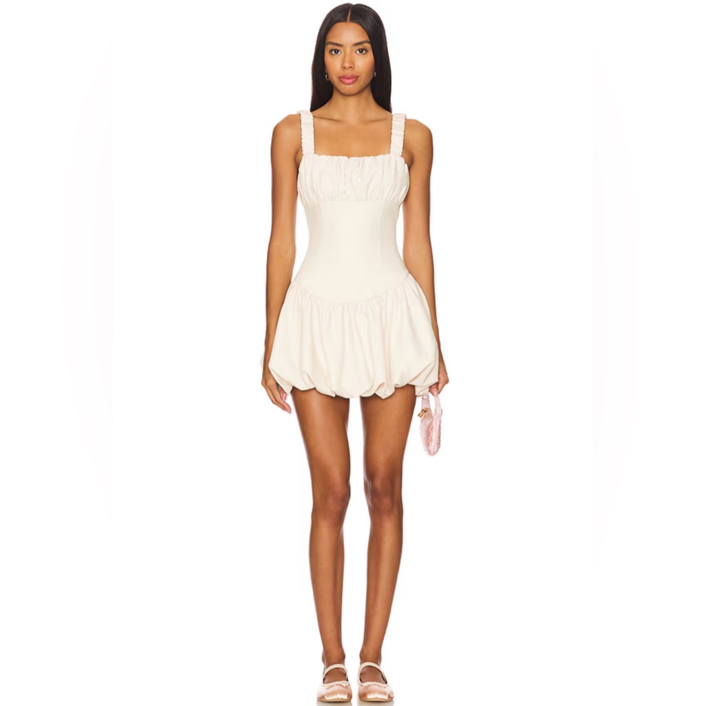 Elegant Cream Mini Dress